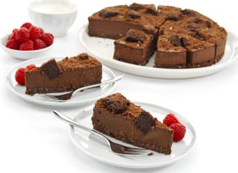 Súkkulaði Truffle Brownie Terta Vegan Glútenlaus 14 sneiðar