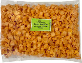 Sætar kartöflur teningar 15mm - Sérpöntun