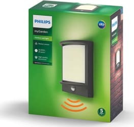 Samondra IR veggljós Antracite 1 x 12W IP44