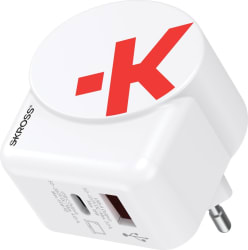 Skross Hleðslutæki USB-A + USB-C 65W GaN með USB-C snúru