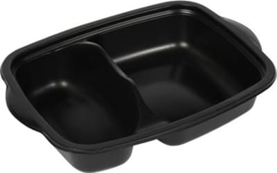 Svartir bakkar 2ja hólfa 200stk