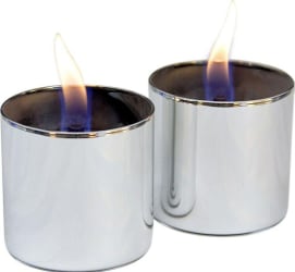 Tenderflame Lilly 8cm 0,15L Silver 2Pack