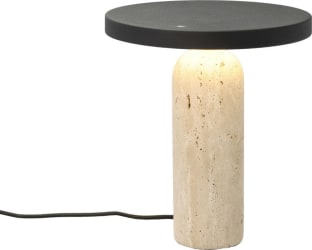 Villa Collection Borðlampi Vija 22,5x25 Travertin