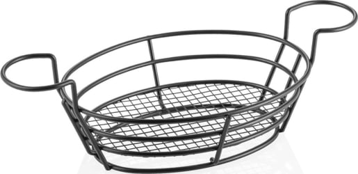 Was Karfa járn oval 37,5x20cm H: 7,5cm svört