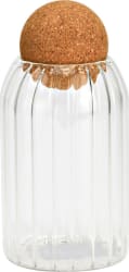 Wurm Karafla riffluð með korktappa 740ml clear