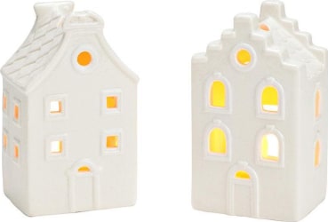 Wurm Kertahús h:11cm 2mism hvít 1stk