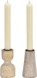 Wurm Kertastjaki viður 2 mismunandi 10cm white