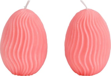 Wurm Kerti páskaegg 5x6x5cm 6stk í pakka bleikt