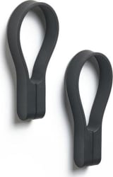 Zone Hankar fyrir handklæði m.segul 2stk black