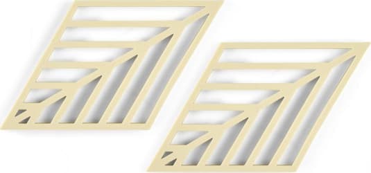 Zone Hitaplattar 2stk Rhombus Leaf pear