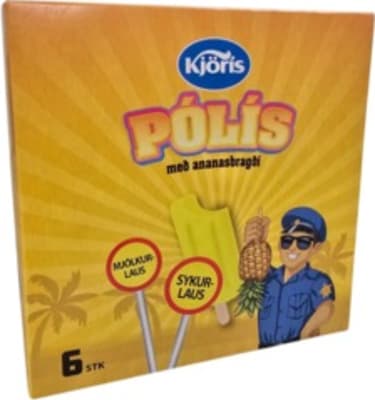 Kjörís Pólís með ananas 6 stk.