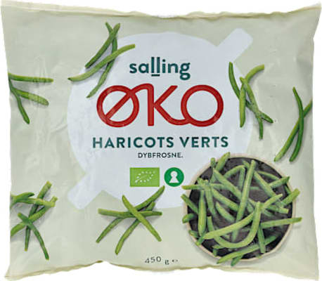 Salling ØKO lífrænar strengjabaunir, hraðfrystar 450 g