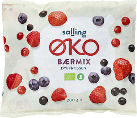 Salling ØKO lífræn berjablöndun, hraðfryst 200 g