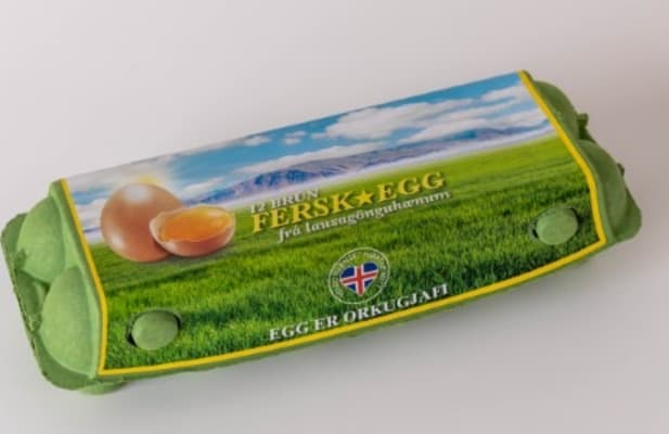Stjörnuegg brún egg stór 12 stk