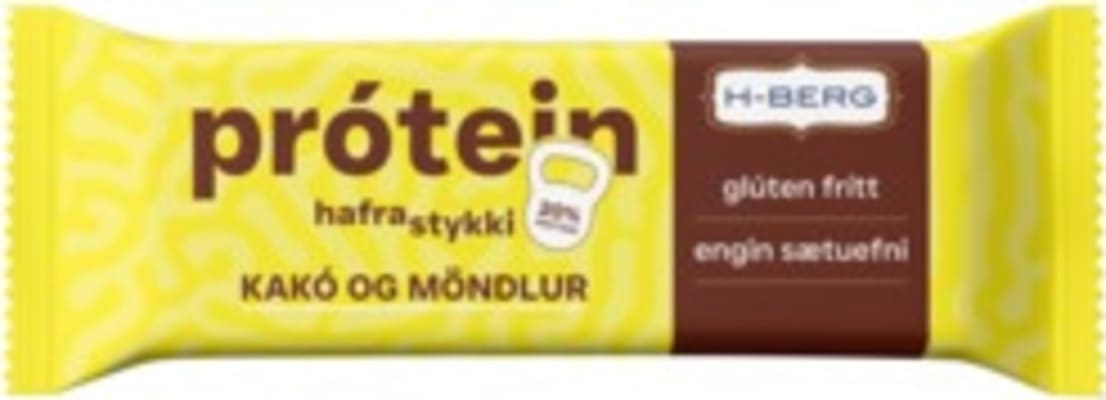 H-Berg próteinhafrastykki með kakó og möndlum 60 g