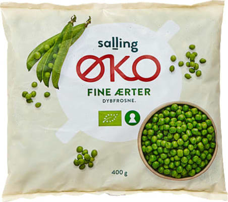 Salling ØKO lífrænar grænar baunir, hraðfrystar 400 g