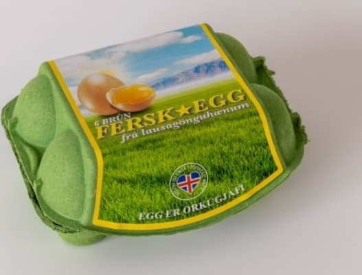 Stjörnuegg brún egg mjög stór 6 stk
