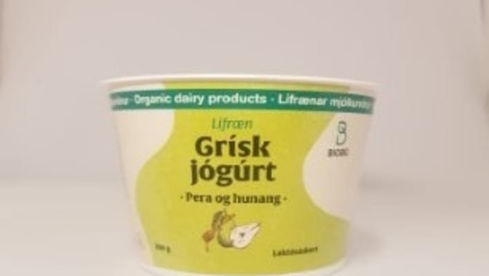 Biobú grísk jógúrt peru og hunang 200 g