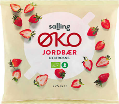 Salling ØKO lífræn jarðarber, hraðfryst 225 g