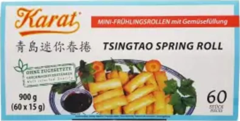 Vorrúllur m/grænmeti Tsingtao 60stk 900g (10stk/ks)
