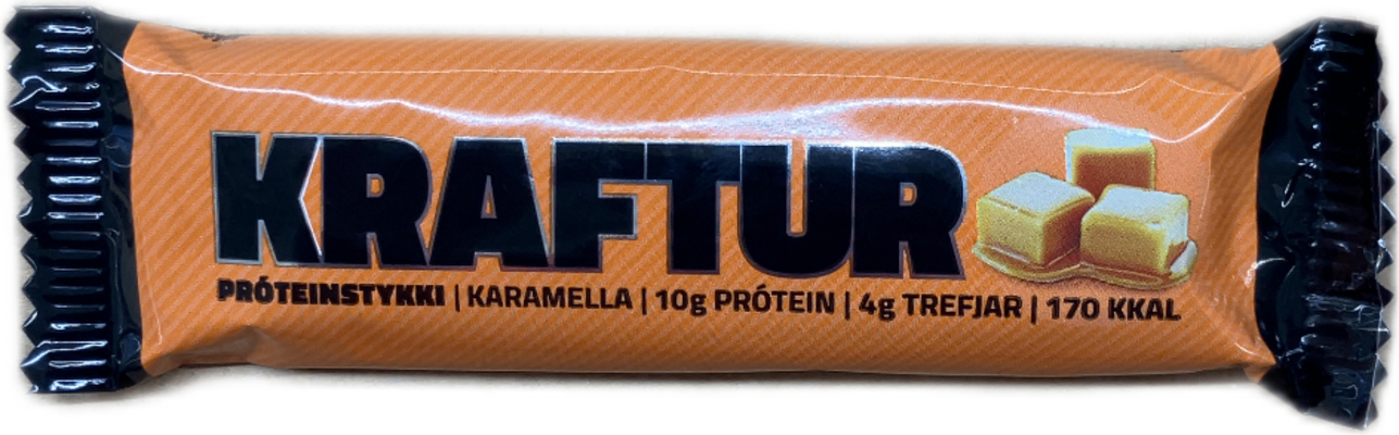 Kraftur Próteinstykki Karamella 44 g