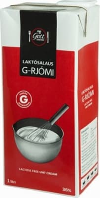 MS Laktósalaus G-rjómi 36% 12x1ltr