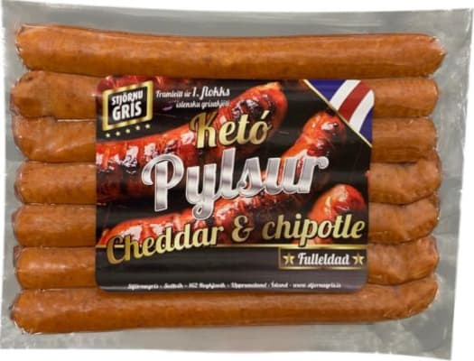 Ketópylsur m/cheddar og chipotle 650 gr