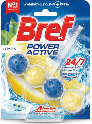Bref Power Active sítrónu salerniskubbur 50 g