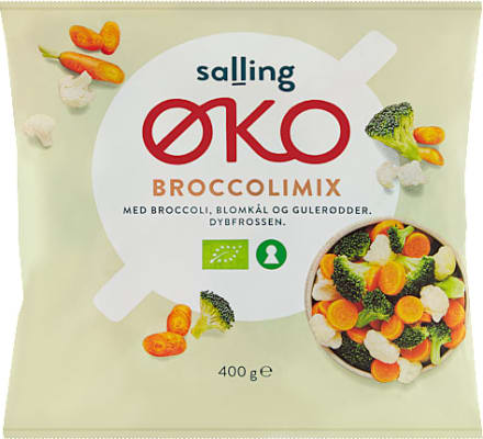 Salling ØKO lífræn spergilkálsblanda, hraðfryst 400 g