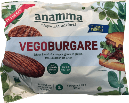 Anamma grænmetisborgarar 320 g