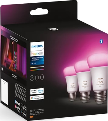 HUE Almenn RGBW 3 Pack 60W E27 Bluetooth