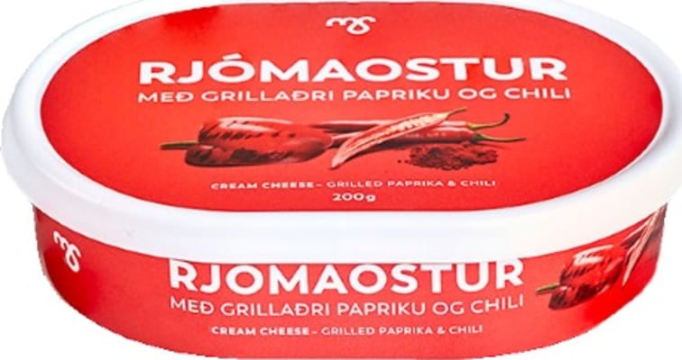 MS Rjómaostur með grillaðri papriku og chili 200 g