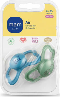 MAM snuð air 6-16 mán. S 2stk.