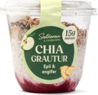 Sælkerinn chiagrautur með epli og engifer 200 g
