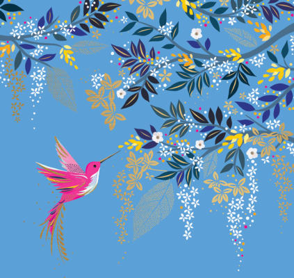 Sara Miller-Gjafak 138x138mm.Hummingbird