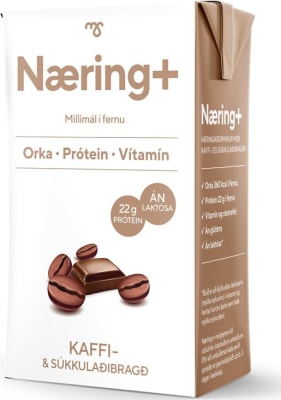 MS Næring+ kaffi og súkkulaði 24x250ml