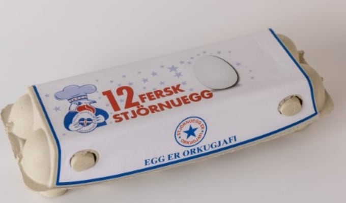 Stjörnuegg lítil egg 12 stk