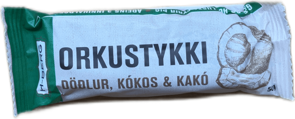 H-Berg Orkustykki Döðlur, Kókos & Kakó 50 g