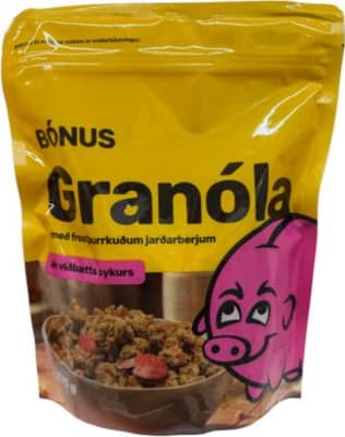 Bónus granóla m/frostþurrkuðum jarðarberjum 375 g