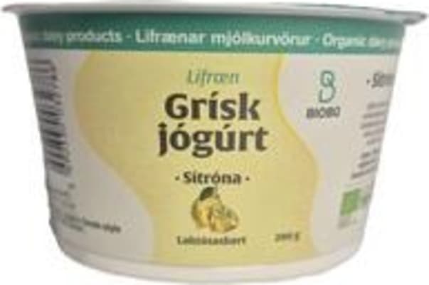 Biobú grísk jógúrt með sítrónu 200 g