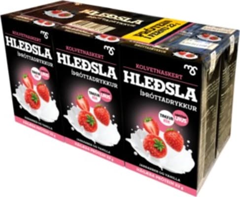 Hleðsla jarðarberjabragð 6 x 250 ml