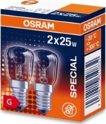 Osram ljósapera perulaga 25 W E14 glær 2 stk.