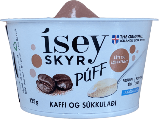 Ísey Skyr Púff Kaffi og Súkkulaði 125 g