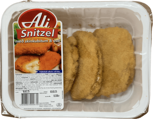 Ali Snitzel með skinkubitum og osti 330 g