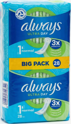 Always Ultra Normal dömubindi fyrir dagnotkun, 28 stk