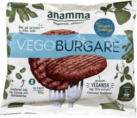 Anamma vegan borgarar 320 gr