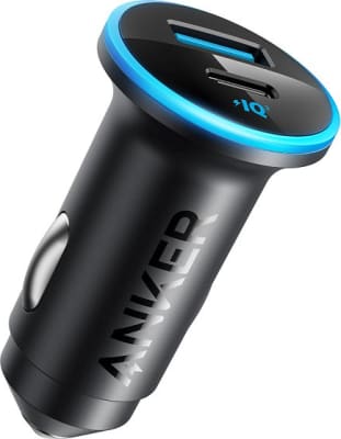Anker 323 USB hleðslutæki í bíl 53W með USB-C og A