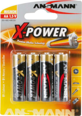 Ansmann AA Alkaline X-Power rafhlöður 4stk