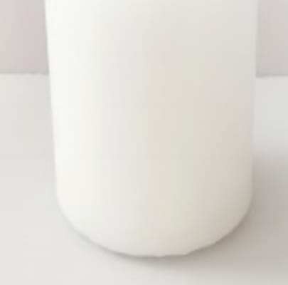 Kubbakerti hvítt 8x5 cm