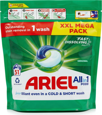 Ariel All-in-1 Pods Original 974.1 g (51 stk)